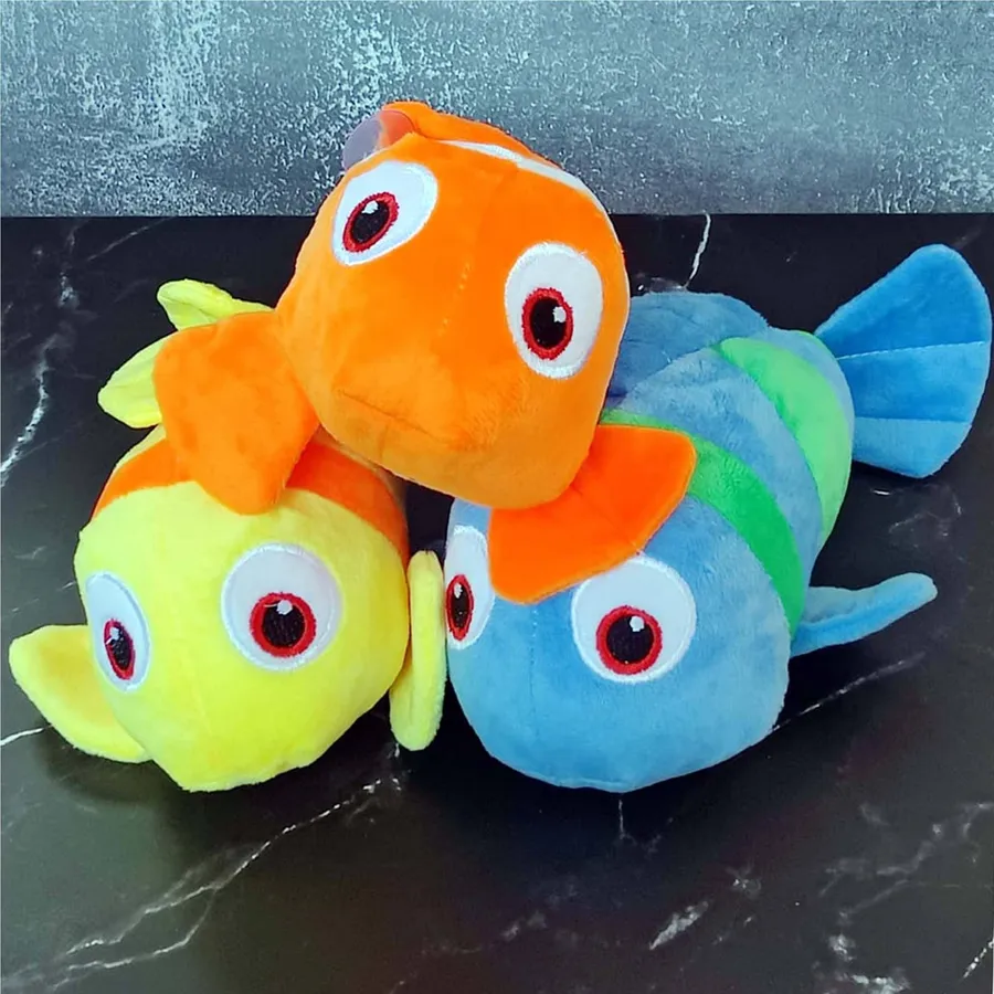 Wholesale Clown Fish Soft plush with suction cup Sold By Dozen — wholesale Plush & Squishies by the case