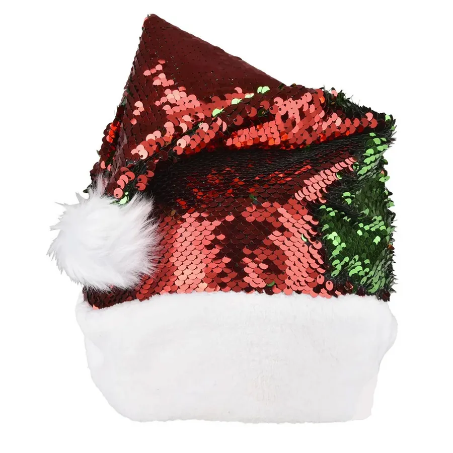 Flip Sequin Santa Hat For Kids — wholesale Apparel & Accessories by the case