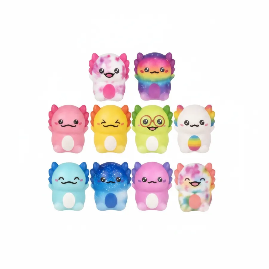 Axolotl Squishy Toy - 4-Inch Sensory Fidget Stress Ball — wholesale Fidgets & Sensory by the case