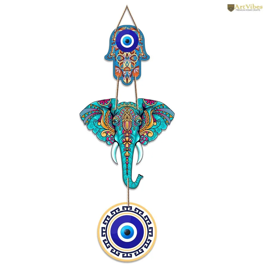 Elephant Wooden Wall Hanging for Home Decore — wholesale Home & Décor by the case