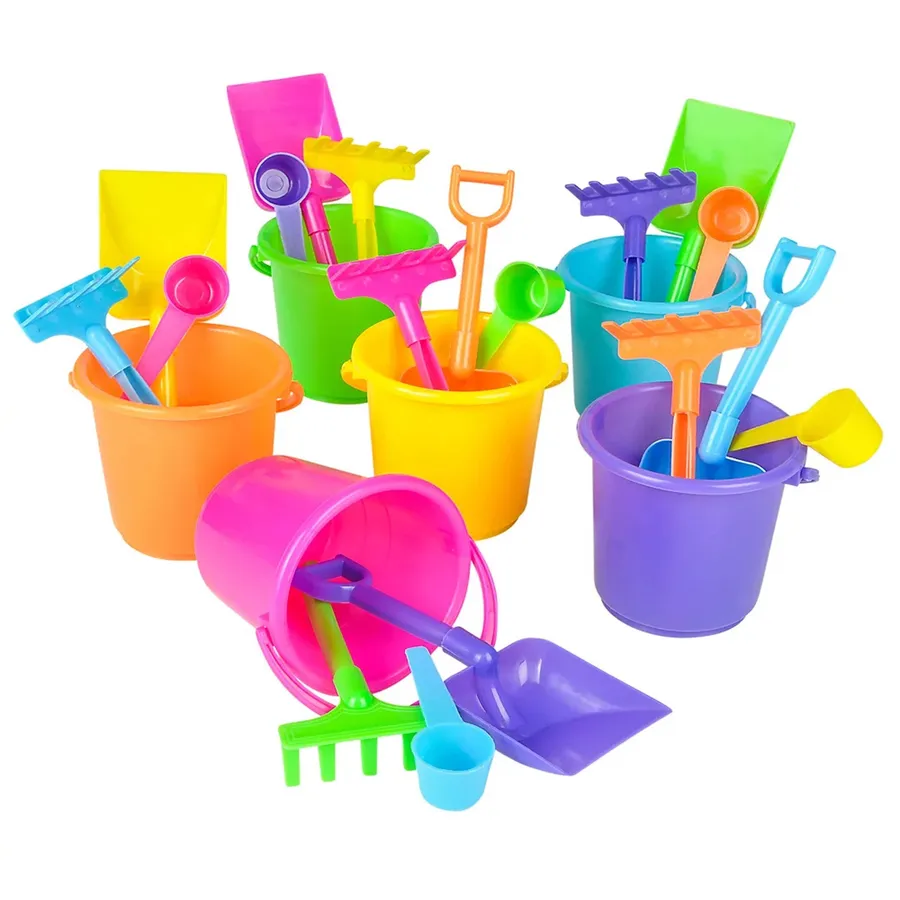 Plastic Beach Play Set - Set Of 4 Pcs- In Bulk — wholesale Toys & Games by the case