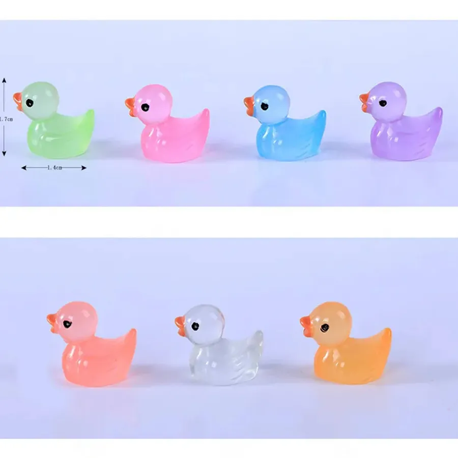 Mini Resin Glow-Up Ducks For Home Decor — wholesale Home & Décor by the case