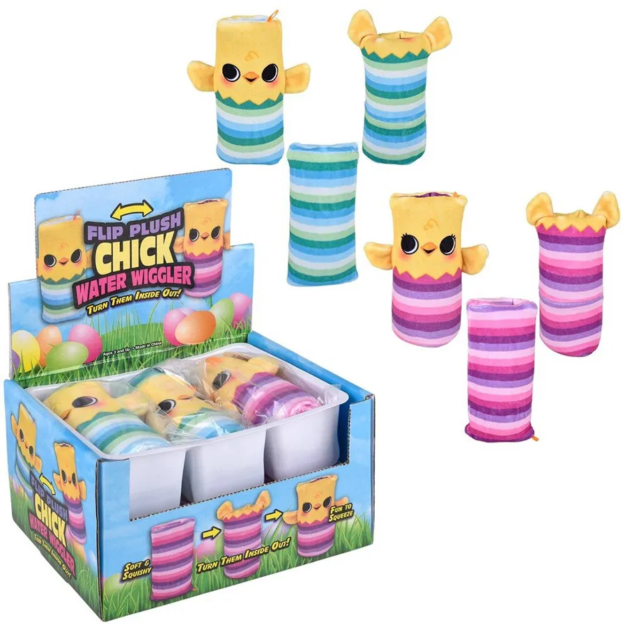 Chick Plush Water Wiggler Kids Toy- Assorted — wholesale Plush & Squishies by the case