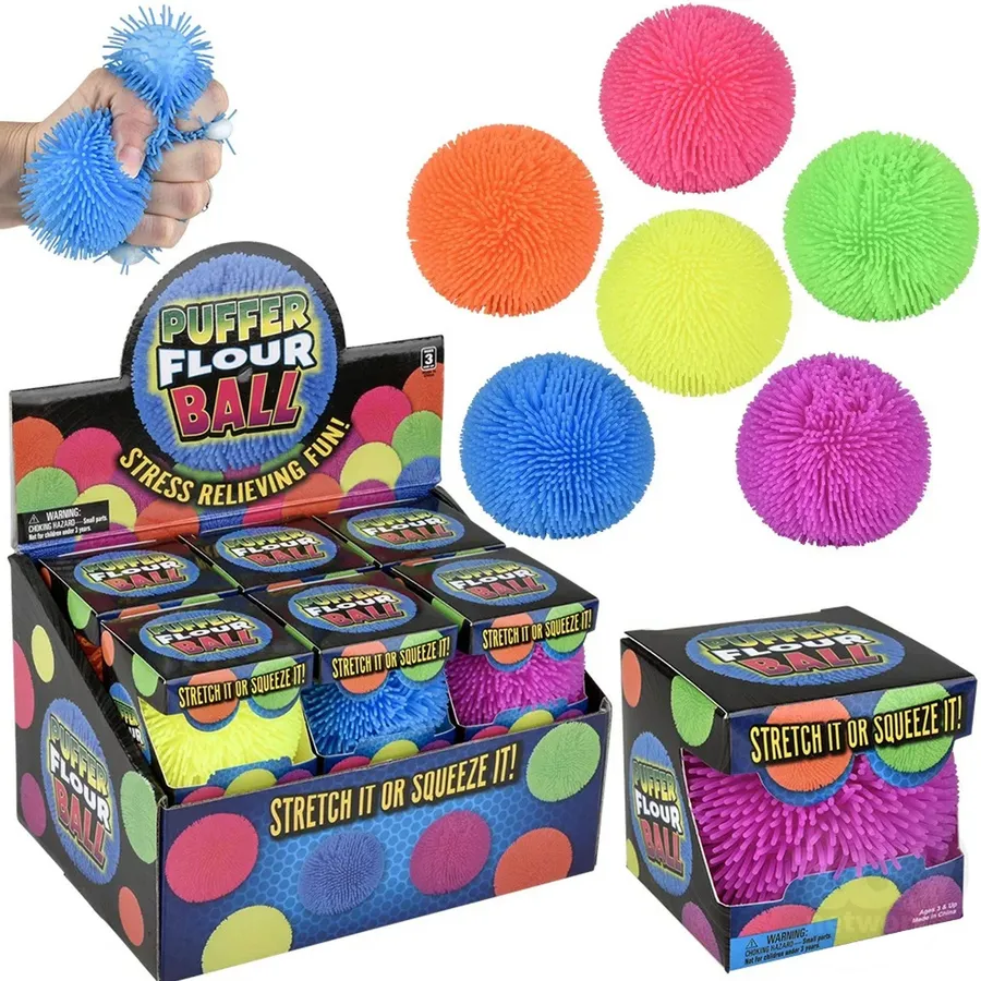 Stress Ball Sensory Toy for Kids, Stretchy Puffer Squishy Fidget Toy — wholesale Fidgets & Sensory by the case