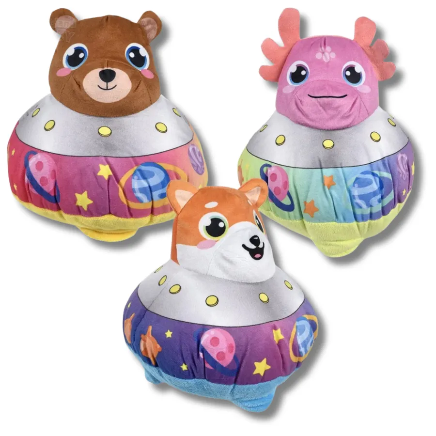Soft Plush UFO Animal Kids Toy - Assorted — wholesale Plush & Squishies by the case