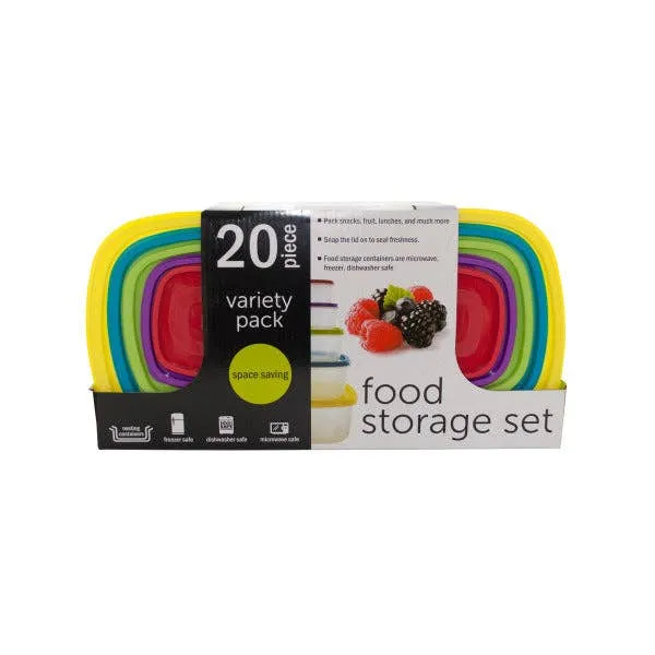 20-Piece Variety Pack Food Storage Conta Keeraft Home Gifts — wholesale Home & Décor by the case