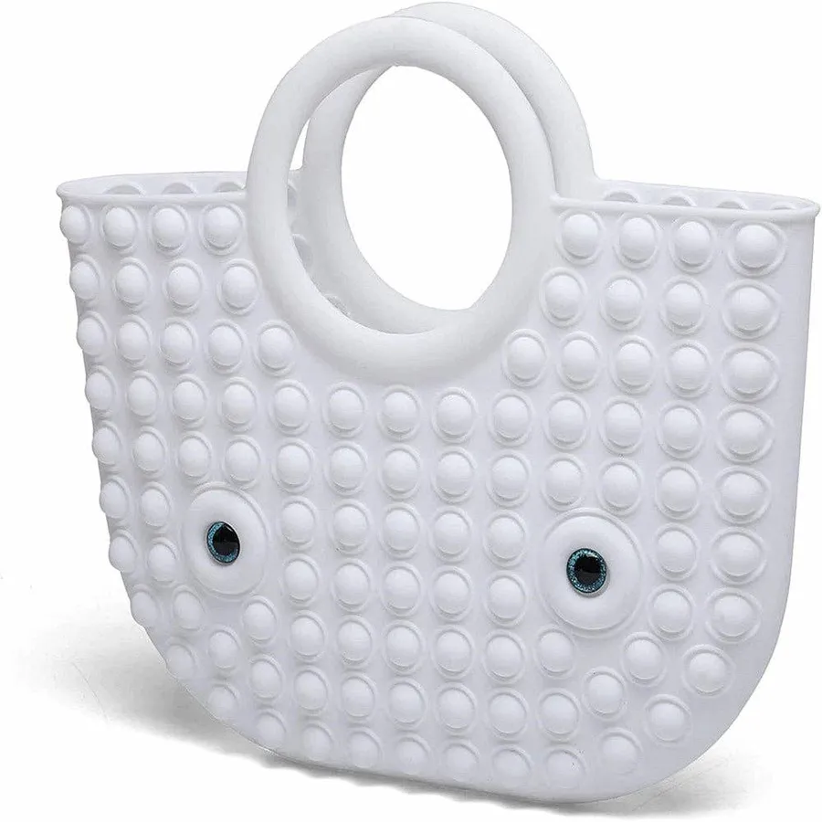Kids White Pop Fidget Tote Handbag — wholesale Fidgets & Sensory by the case