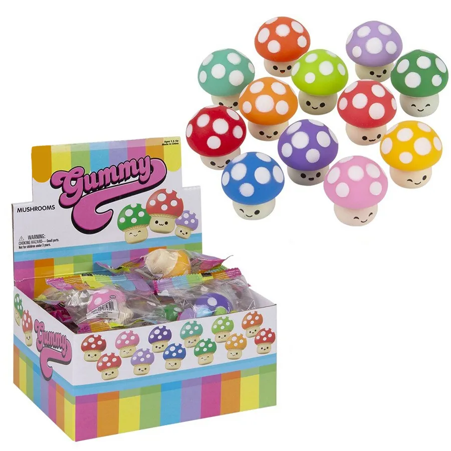 Mushrooms Gummy Soft Fidget Kids Play Toy — wholesale Fidgets & Sensory by the case