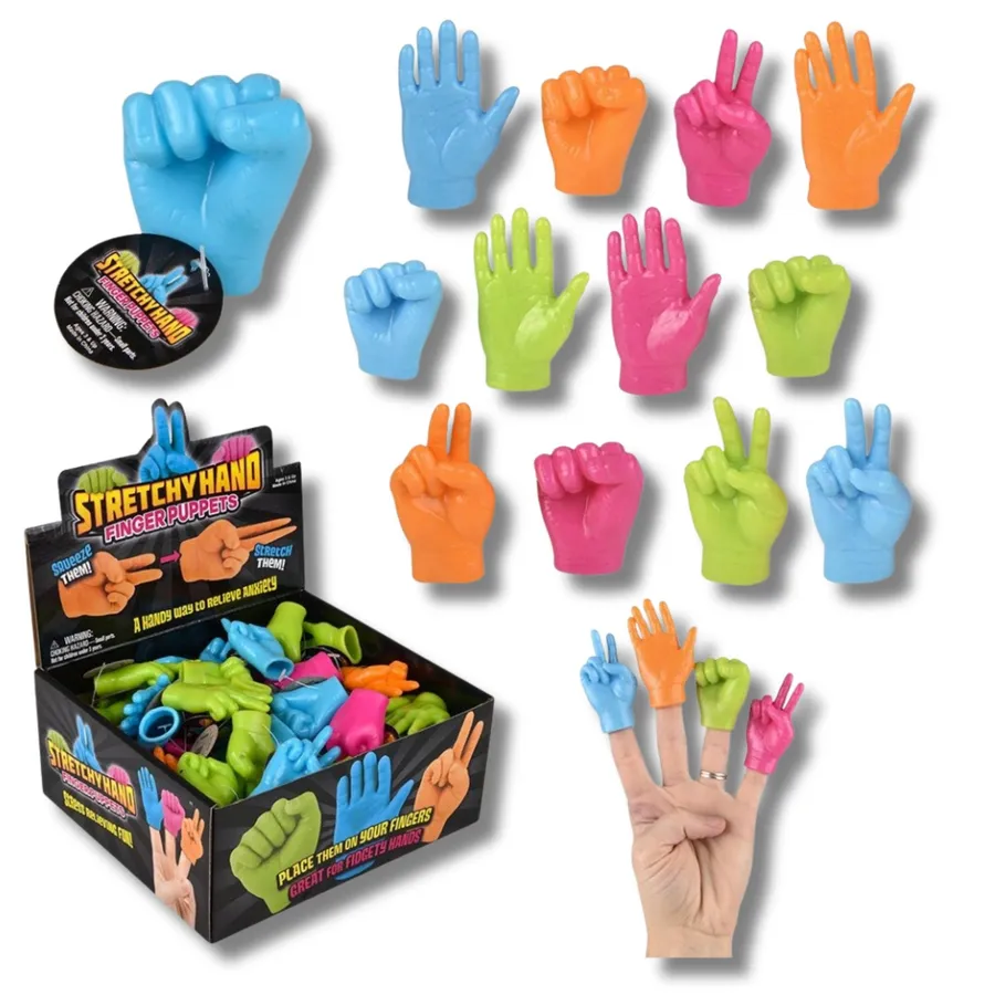 Hand Finger Puppets For Kids - Assorted — wholesale More Wholesale Goods by the case
