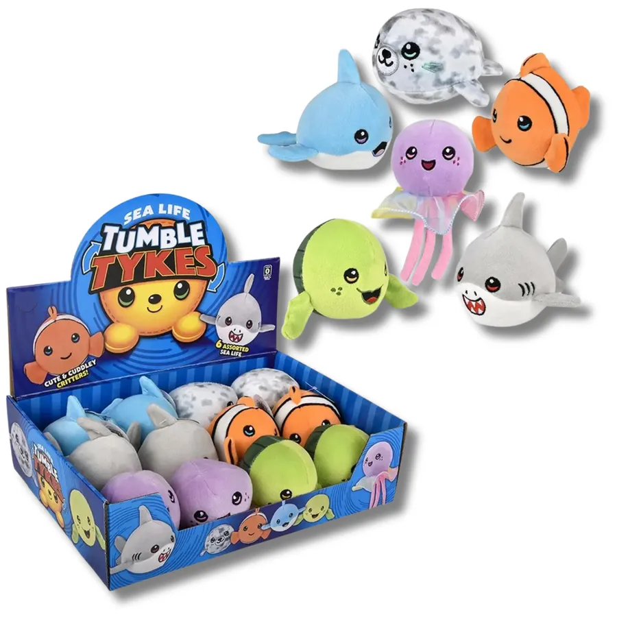 Sea Life Soft Stuffed Plush Kids Toy- Assorted — wholesale Plush & Squishies by the case