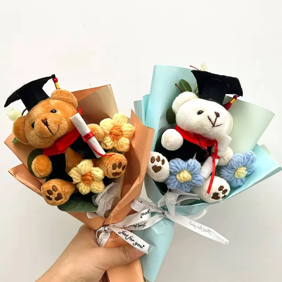 Artificial Bear Flowers Bouquet For Home Décor - Assorted — wholesale Home & Décor by the case
