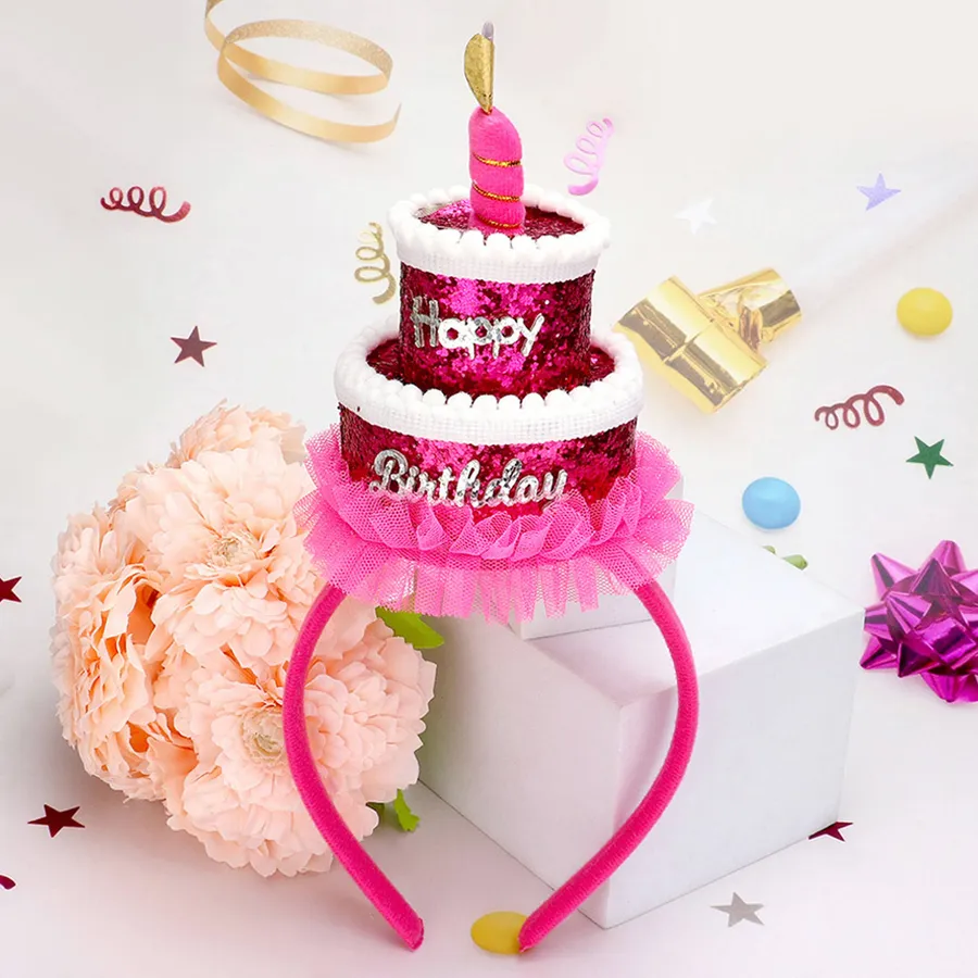Wholesale Birthday Message Cake Headband For Kids — wholesale Apparel & Accessories by the case