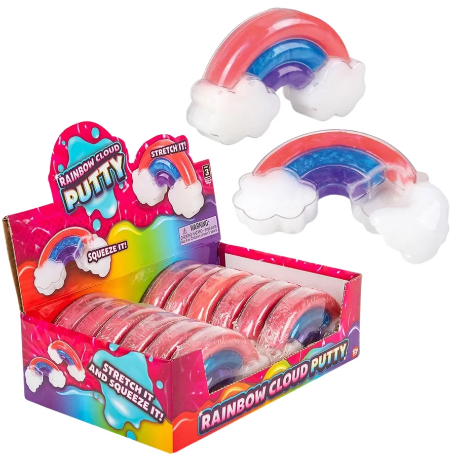 Squeeze Rainbow Cloud Putty Kids Toy — wholesale Fidgets & Sensory by the case