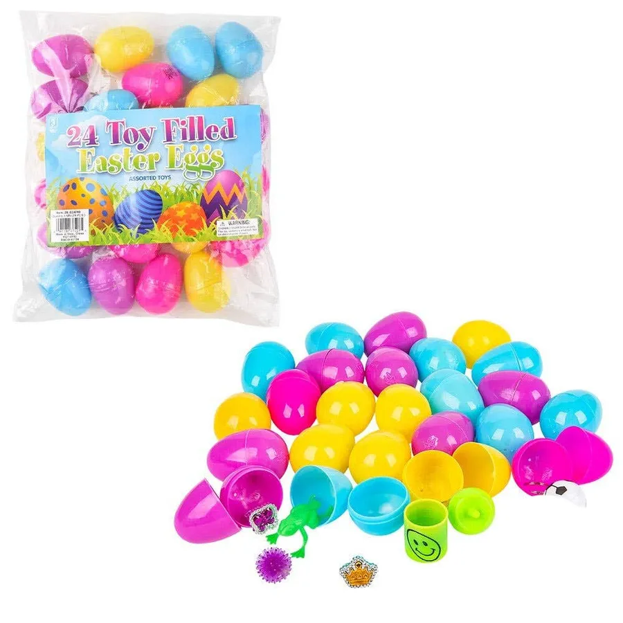 Fun Egg Filled With Joy - Assorted {24Pcs/Pack} — wholesale Keychains & Charms by the case