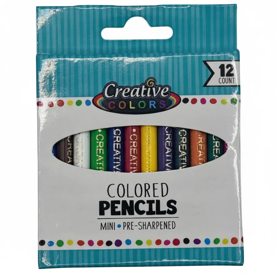 Mini Colored Pencils for Art Supplies and Kids Stationery - Pre-Sharpened Everyday Pencils — wholesale Stationery & Office by the case