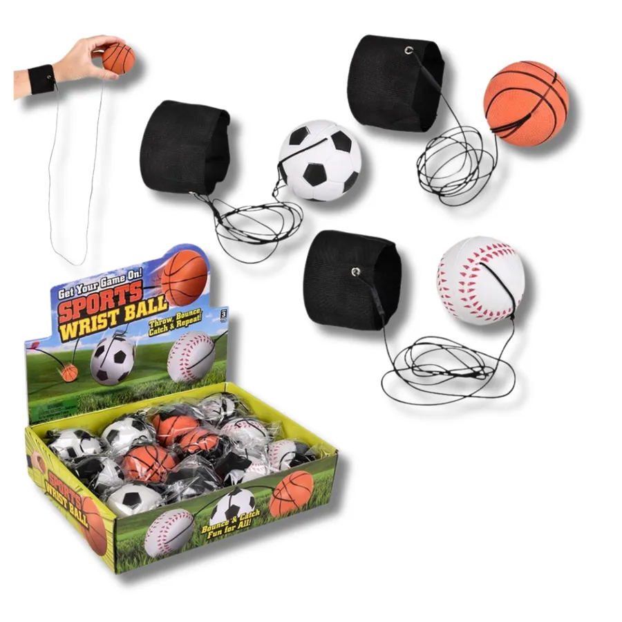 Wrist Play Fidget Balls Kids Toy- Assorted — wholesale Fidgets & Sensory by the case