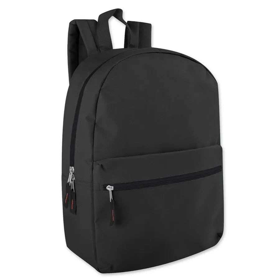 17'' Large Capacity Solid Backpack For Schooling Kids — wholesale Bags & Backpacks by the case
