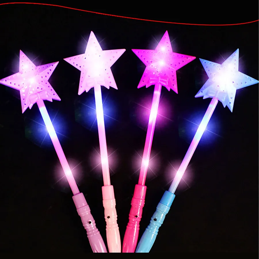 Wholesale Flashing Light Up Magic Luminous Star LED Glow Stick Wand Toy For Kids (Sold By Dozen) — wholesale Toys & Games by the case