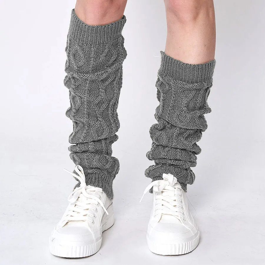 Solid Cable Knit Leg Warmers For Winter - Assorted — wholesale Tech & Gadgets by the case