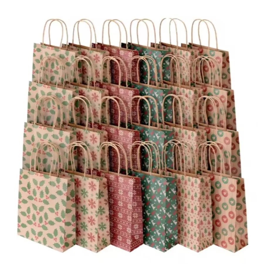 Printed Holiday Themed Paper Bag - Assorted — wholesale Seasonal & Holiday by the case