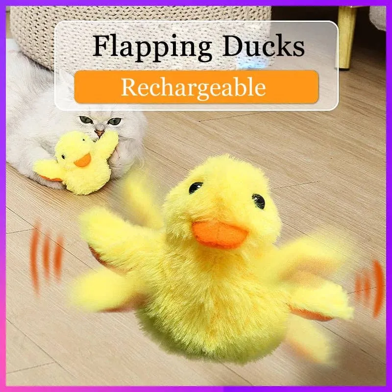 Flapping Duck Cat Toy – Interactive Electric Plush Toy — wholesale Plush & Squishies by the case