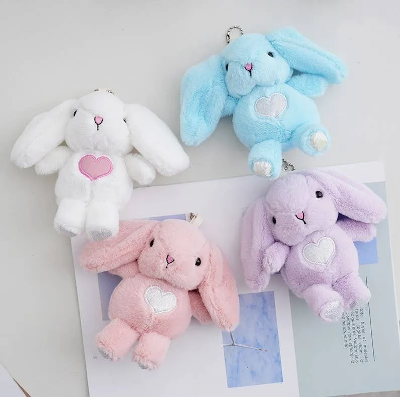 Mini Easter Plush Rabbit Keychain Toy - Assorted — wholesale Plush & Squishies by the case