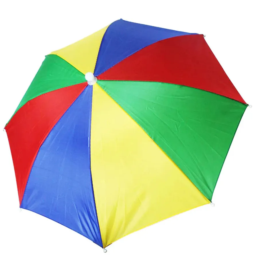 Rainbow Color Umbrella Hats — wholesale Apparel & Accessories by the case