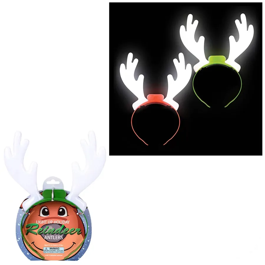 Reindeer Antlers Light-Up Headband Kids — wholesale Apparel & Accessories by the case