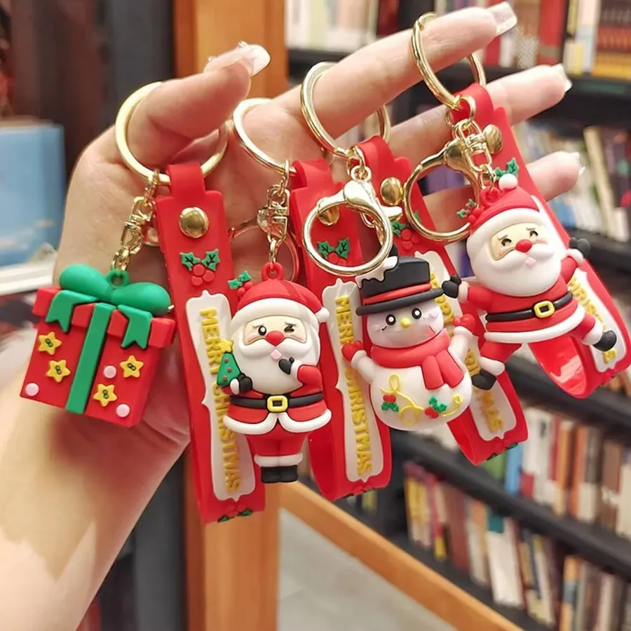 Christmas Themed Doll Keyring For Kids - Assorted — wholesale Seasonal & Holiday by the case