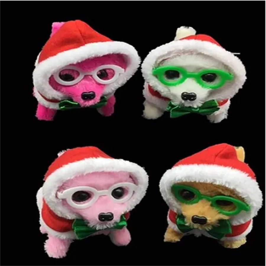 Electronic Santa Puppy Dogs In Bulk — wholesale Plush & Squishies by the case