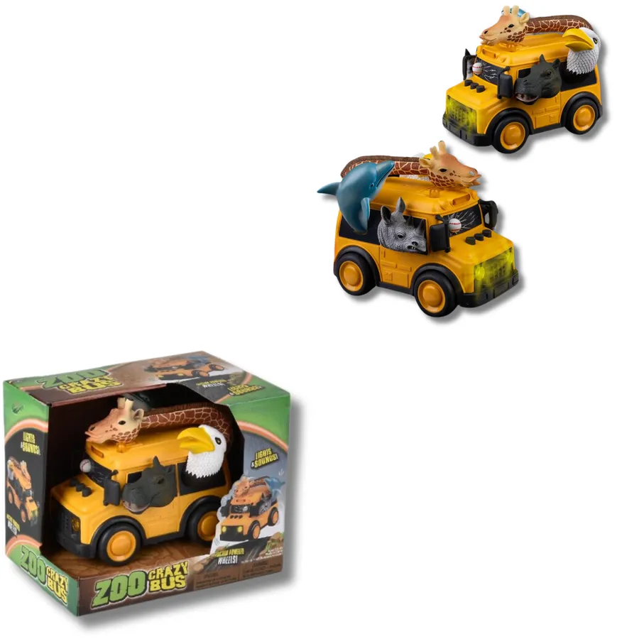 Holiday Wild Ride Animal School Bus with Lights & Sound Kids — wholesale Seasonal & Holiday by the case