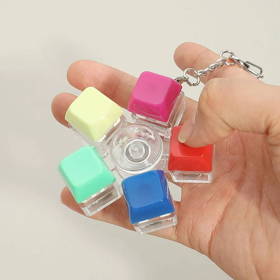 Light Up Stress Relief Fidget Spinner Keychain — wholesale Fidgets & Sensory by the case