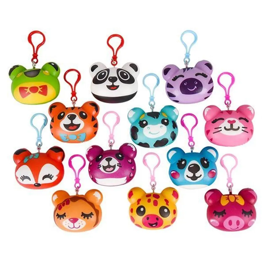 Squishy Animal Keychains - Fun Clips for Keeraft Home Gifts — wholesale Plush & Squishies by the case