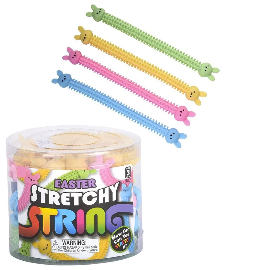 Easter Animals Stretchy Fidget Strings Kids Toy- Assorted — wholesale Fidgets & Sensory by the case