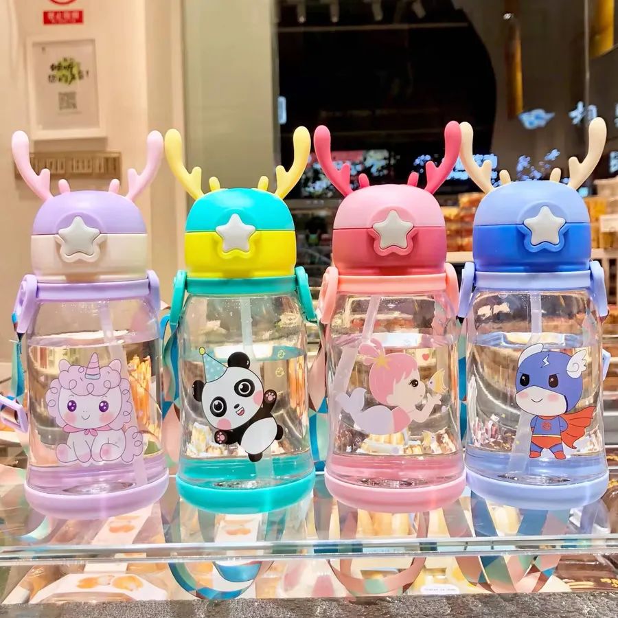 Printed Plastic Water Bottle For Kids - Assorted — wholesale Kitchen & Drinkware by the case