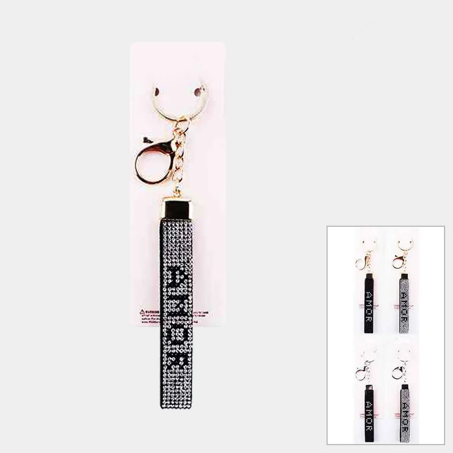 Bling Strap Keychains For Women's — wholesale Keychains & Charms by the case