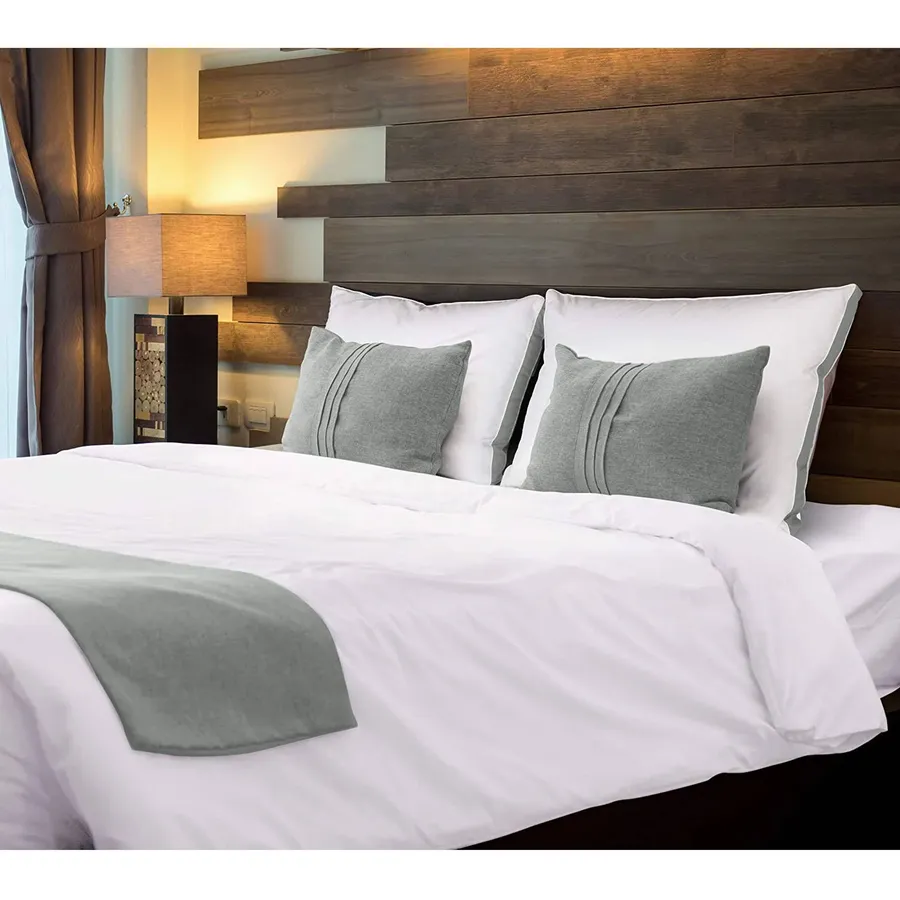 Wholesale Premium Gusseted Pillow (Queen&King / Gray) — wholesale Home & Décor by the case