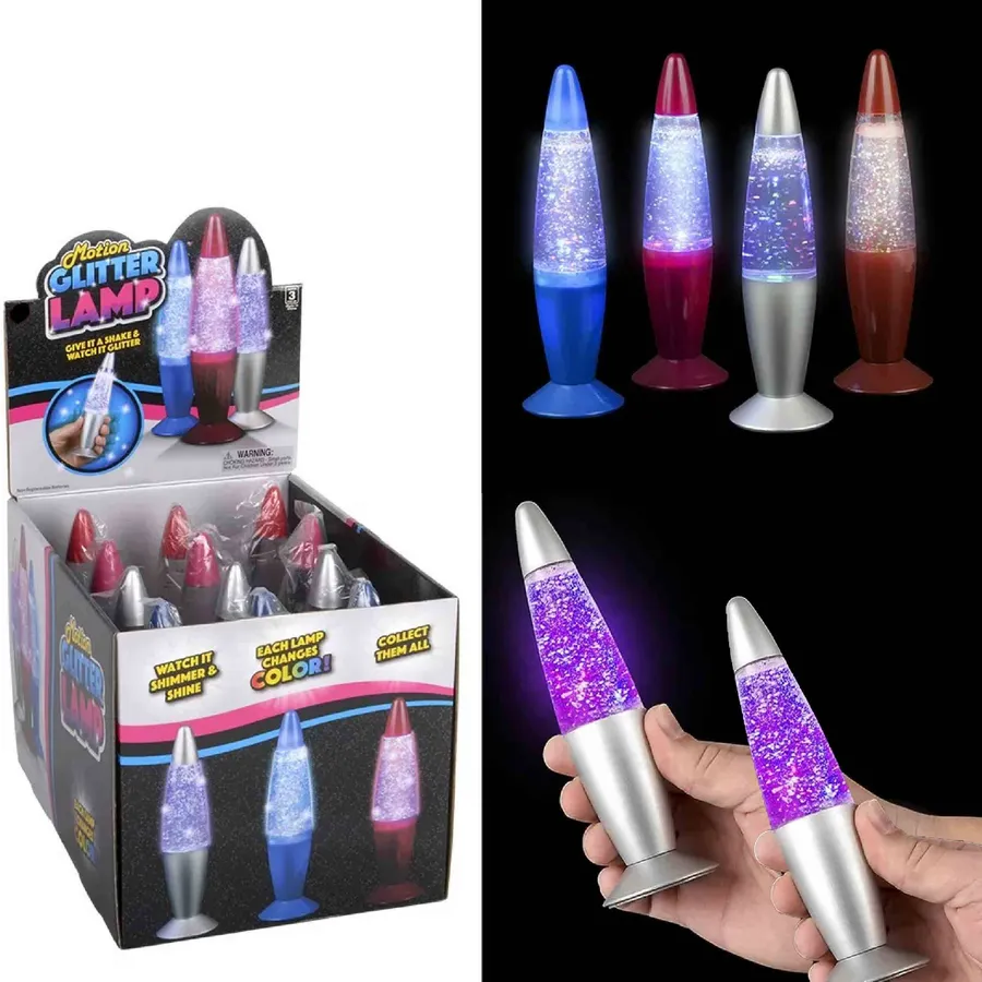Glitter Motion Lamp LED — Gullee Gadgets Relaxing Decor — wholesale Home & Décor by the case