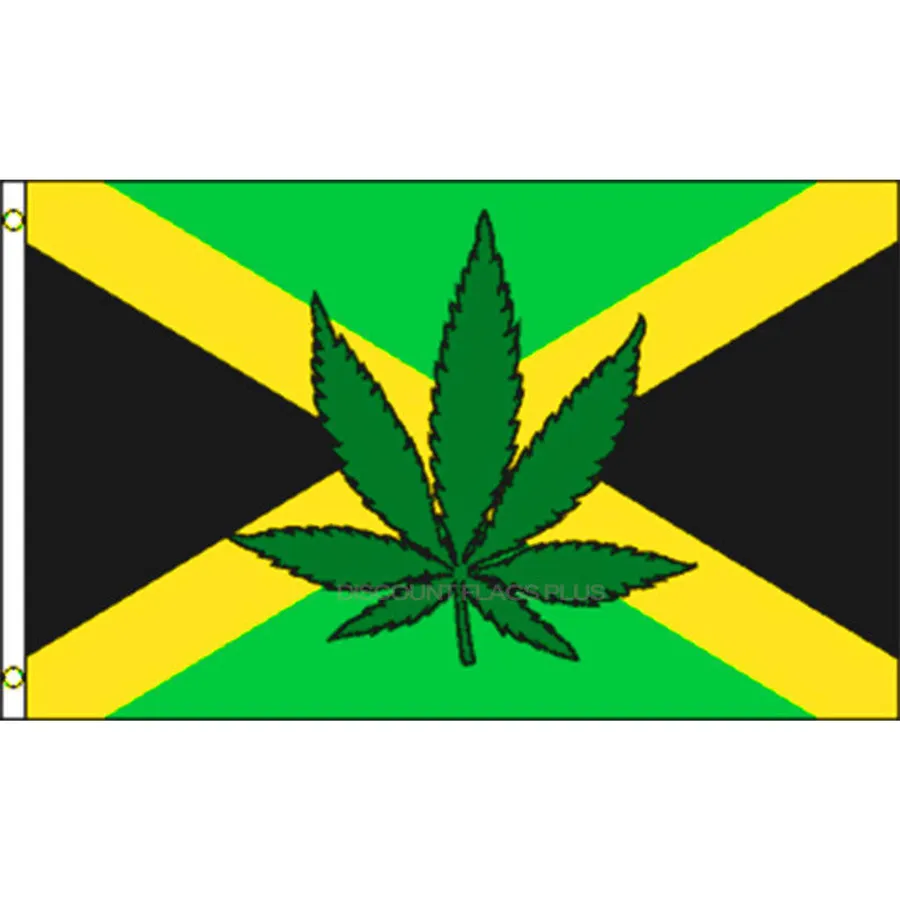 Easter Jamaica Pot Leaf Feet Flag- 36*60'' — wholesale Seasonal & Holiday by the case