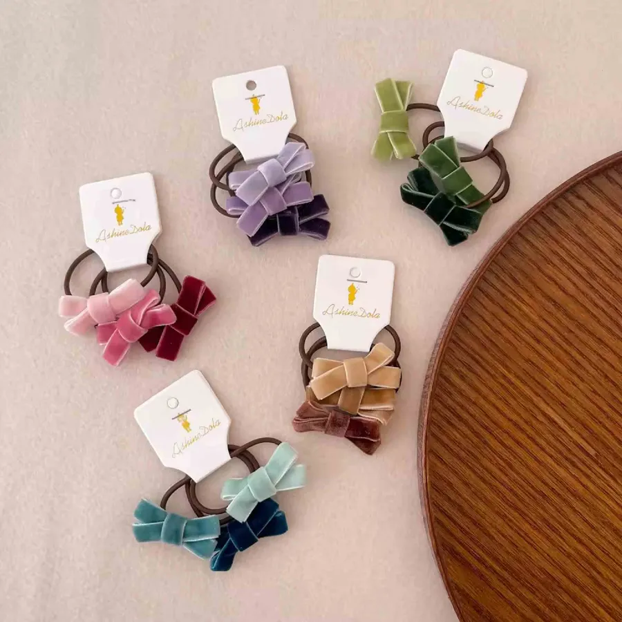 Hair Tie Bow Accessories 3pcs Set For Kid's — wholesale Apparel & Accessories by the case