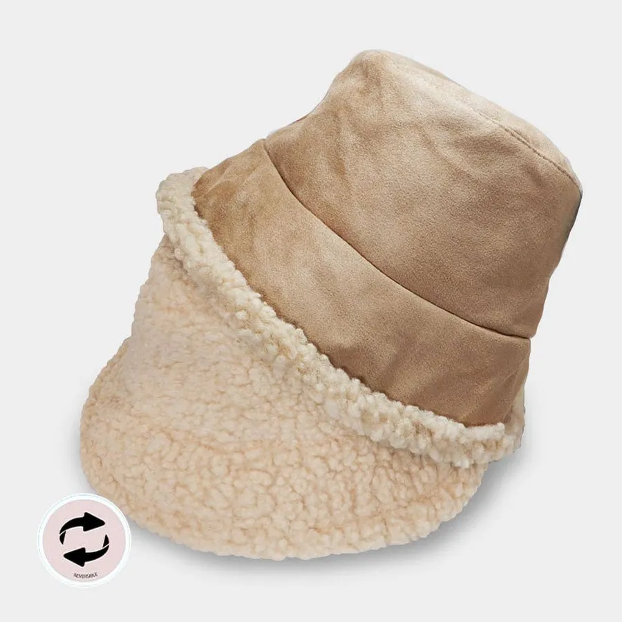Reversible Faux Fur Bucket Hat For Women's - Assorted — wholesale Apparel & Accessories by the case