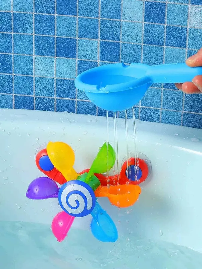 Baby Windmill Rotary Table Bath Toy- Assorted — wholesale Beauty & Personal Care by the case