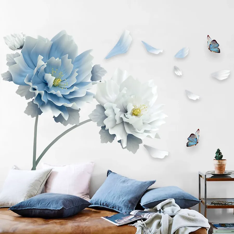 Soft Blossom Living Room Sticker — wholesale Stationery & Office by the case