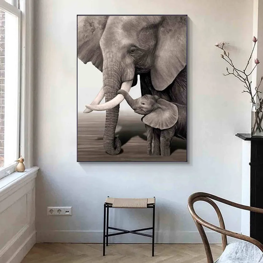 Elephant Wall Art Posters Painting Home Décor — wholesale Home & Décor by the case