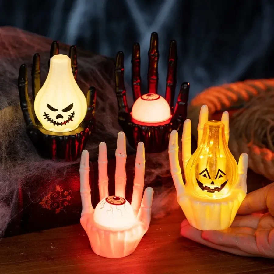 Skeleton Hand Pumpkin Ghost LED Table Light — wholesale Tech & Gadgets by the case