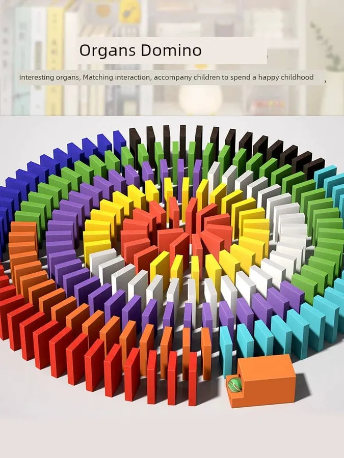 Rainbow Dominoes Intellectual Brain Toys in bulk — wholesale Toys & Games by the case
