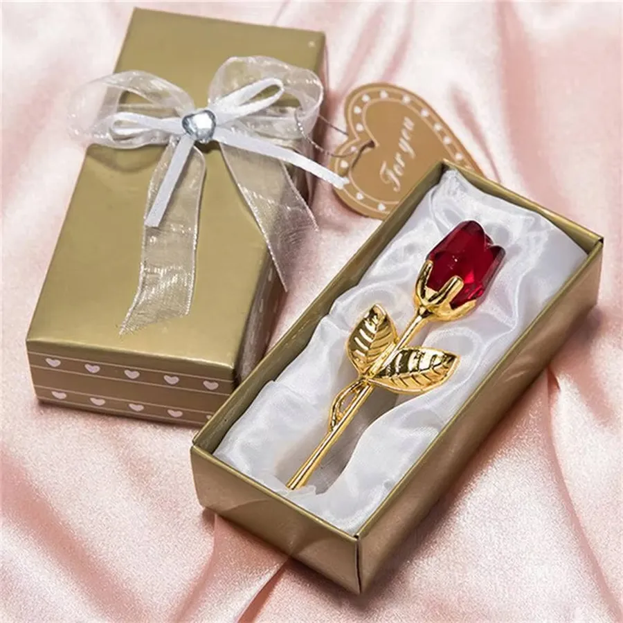 Glass Rose Flower Craft For Home Décor - Assorted — wholesale Toys & Games by the case