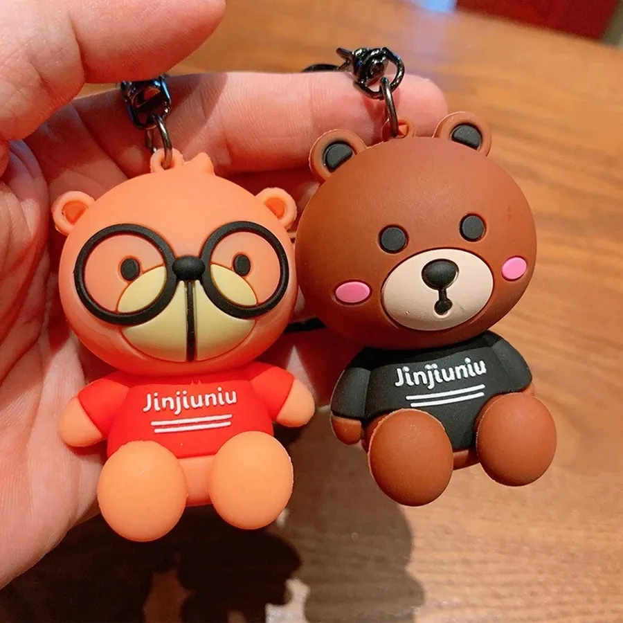 Bear Silicone Couple Keychain - Easter Assortments — wholesale Keychains & Charms by the case