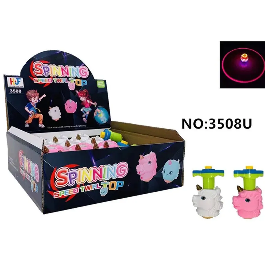 Fidget Spinner Flashing Light Up Unicorn Sensory Toy for Kids — wholesale Fidgets & Sensory by the case