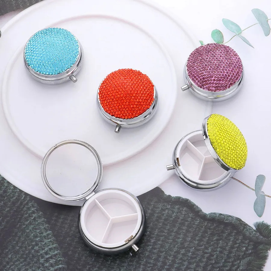 Bling Round Mirror Compact Organizer - Assorted — wholesale Home & Décor by the case